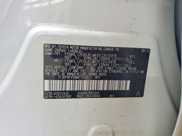 2013 TOYOTA RAV4 High