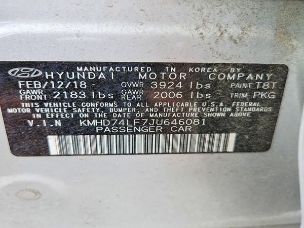 2018 HYUNDAI ELANTRA