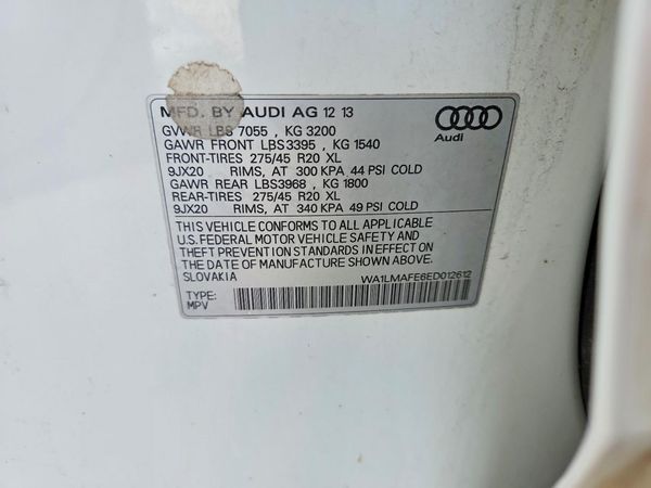 2014 AUDI Q7 Premium Plus — VINS