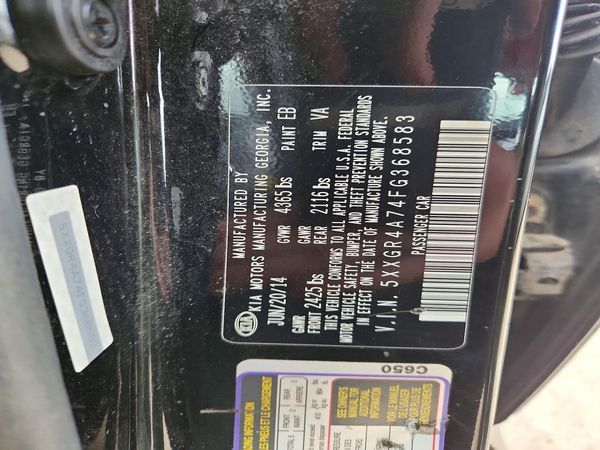 2015 KIA OPTIMA TOP (High Grade)