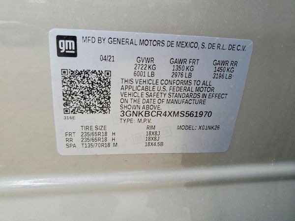2021 CHEVROLET BLAZER 2LT