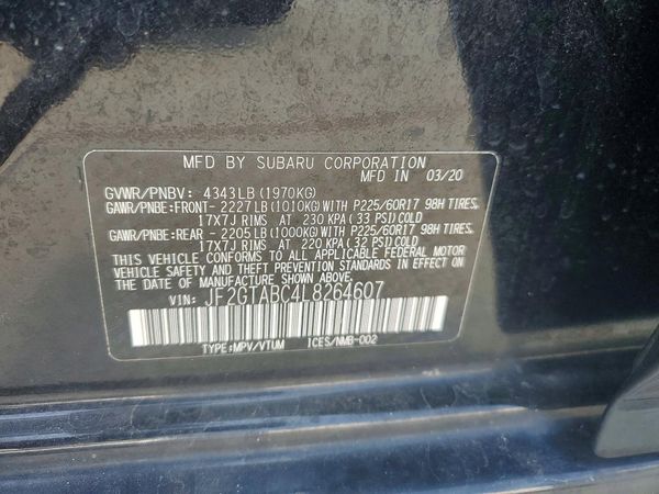 2020 SUBARU CROSSTREK Base+ES