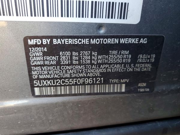 2015 BMW X6 xDrive35i