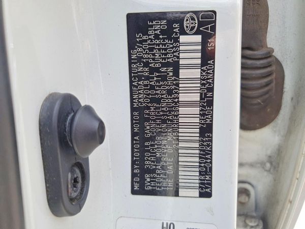 2016 TOYOTA COROLLA L/LE