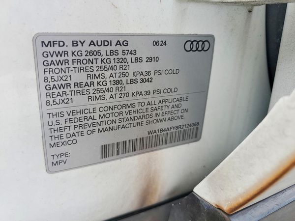 2024 AUDI SQ5 quattro Premium Plus — VINS