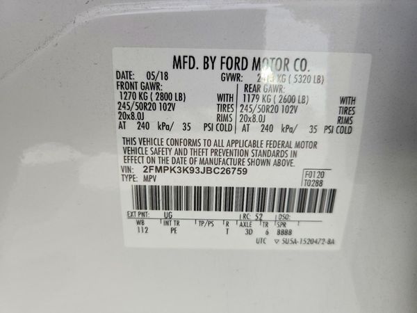2018 FORD EDGE Titanium