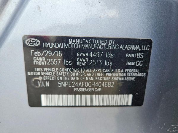2016 HYUNDAI SONATA
