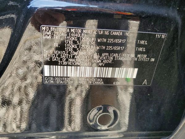 2017 TOYOTA RAV4 LE