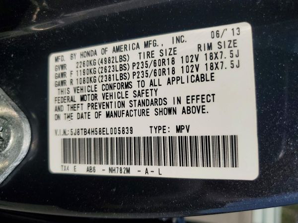 2014 ACURA RDX