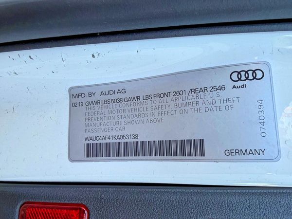 2019 AUDI S4 PRESTIG quattro Prestige