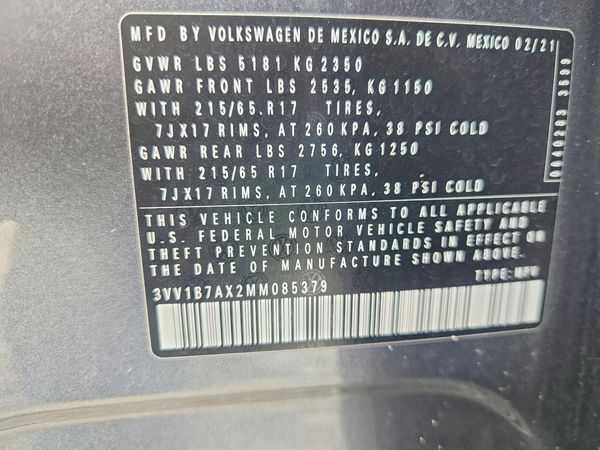 2021 VOLKSWAGEN TIGUAN