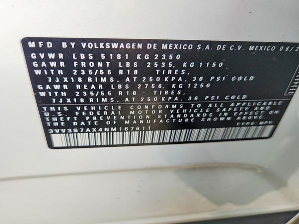 2022 VOLKSWAGEN TIGUAN