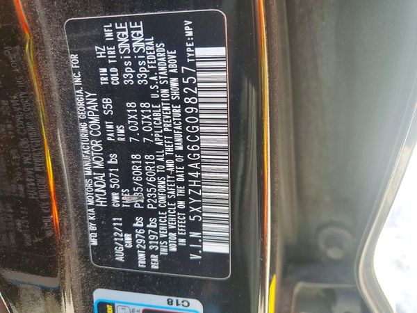 2012 HYUNDAI SANTA FE GLS(Middle grade)