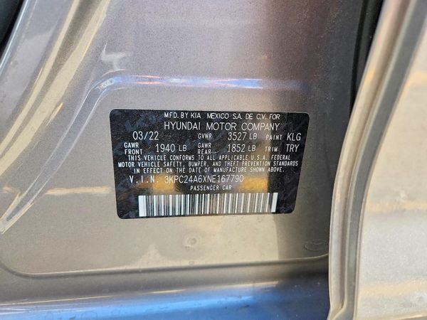 2022 HYUNDAI ACCENT SE, SEL