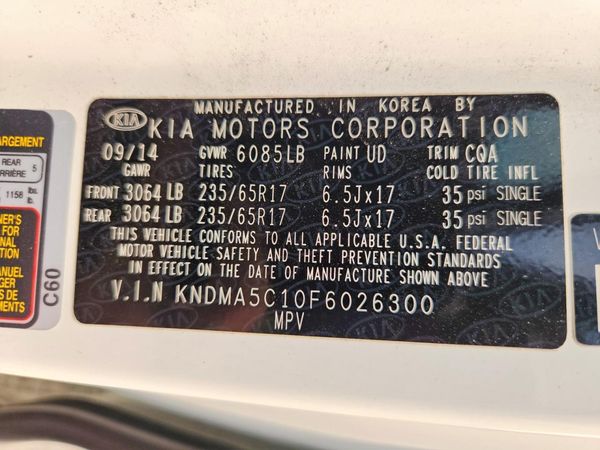 2015 KIA SEDONA