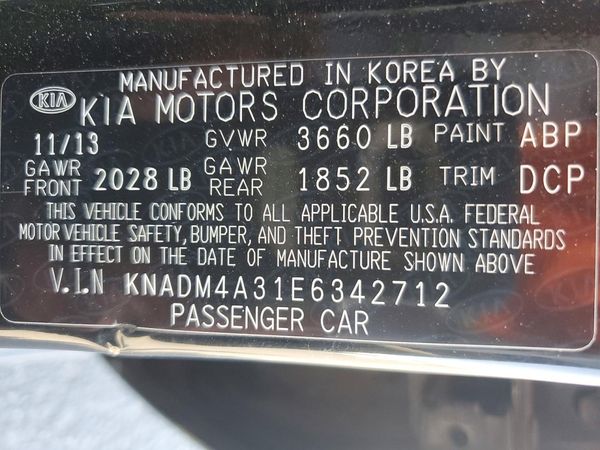 2014 KIA RIO