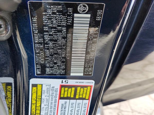 2018 TOYOTA CAMRY L/LE/SE/XLE