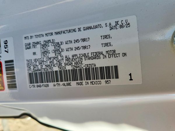2025 TOYOTA TACOMA