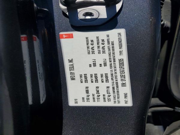 2018 TESLA MODEL 3
