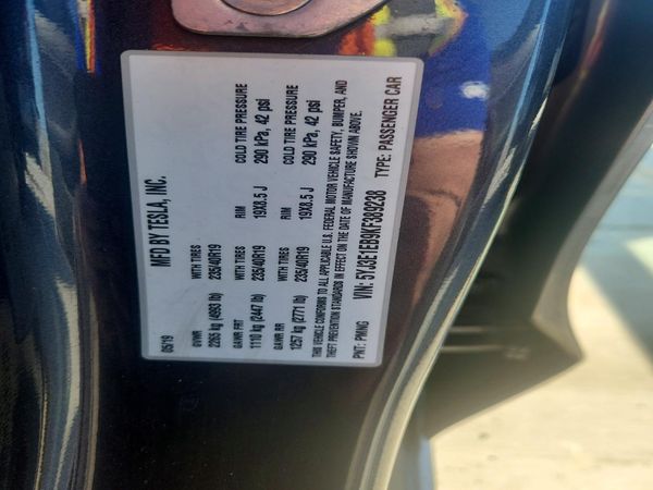 2019 TESLA MODEL 3
