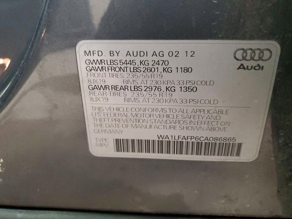 2012 AUDI Q5 Premium Plus