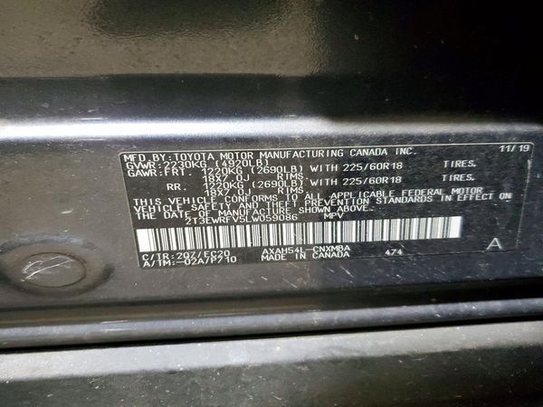 2020 TOYOTA RAV4 XSE HV