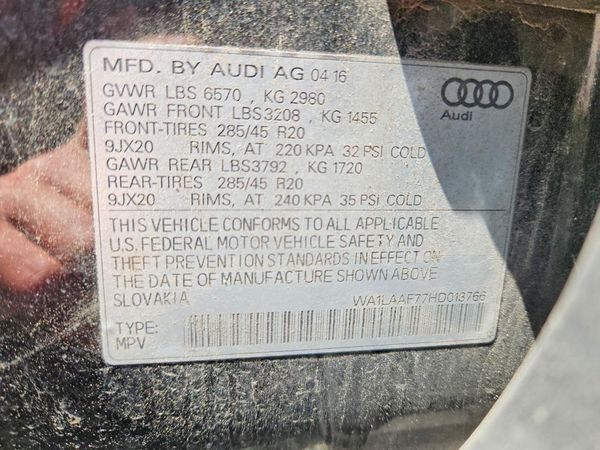 2017 AUDI Q7 quattro Premium Plus