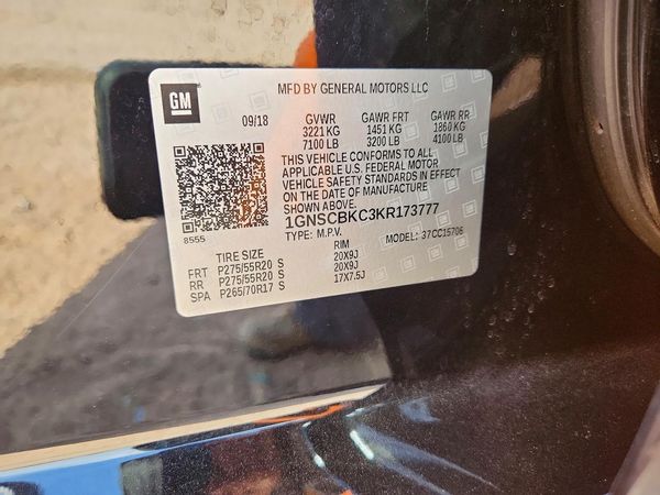 2019 CHEVROLET TAHOE