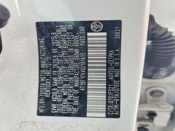 2016 TOYOTA CAMRY