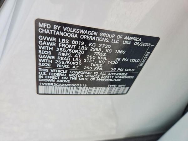 2021 VOLKSWAGEN ATLAS 4Motion SEL