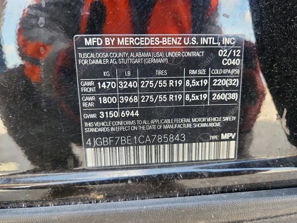 2012 MERCEDES-BENZ GL GL450 4-MATIC
