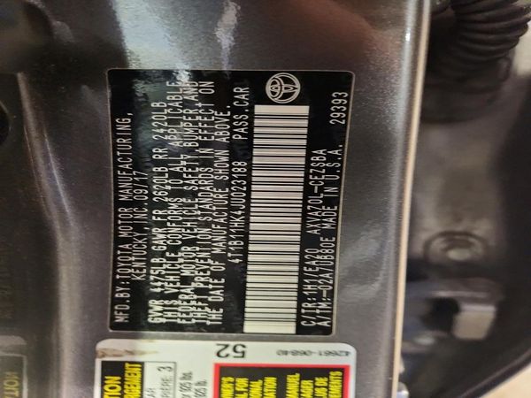 2018 TOYOTA CAMRY L/LE/SE/XLE
