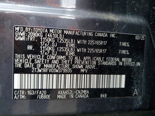 2025 TOYOTA RAV4
