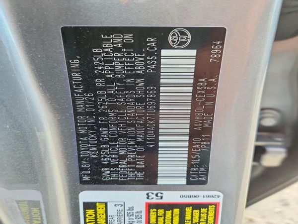 2026 TOYOTA CAMRY