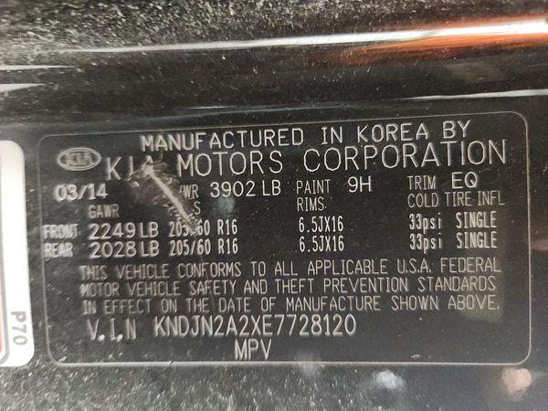 2014 KIA SOUL GL(BASE)
