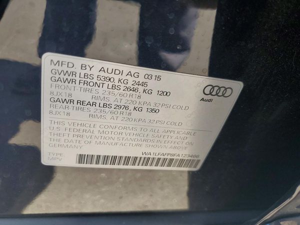 2015 AUDI Q5