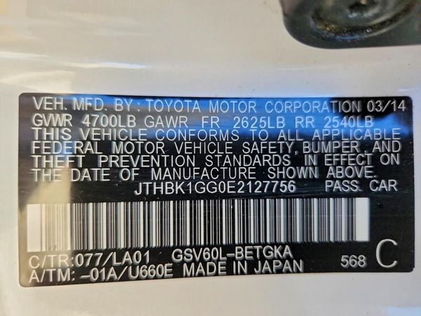2014 LEXUS ES 350