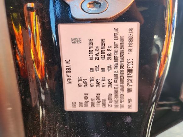2022 TESLA MODEL 3