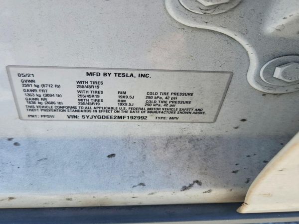 2021 TESLA MODEL Y
