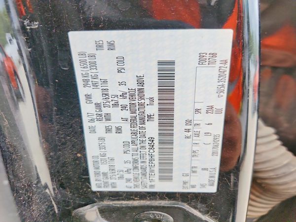 2017 FORD F150
