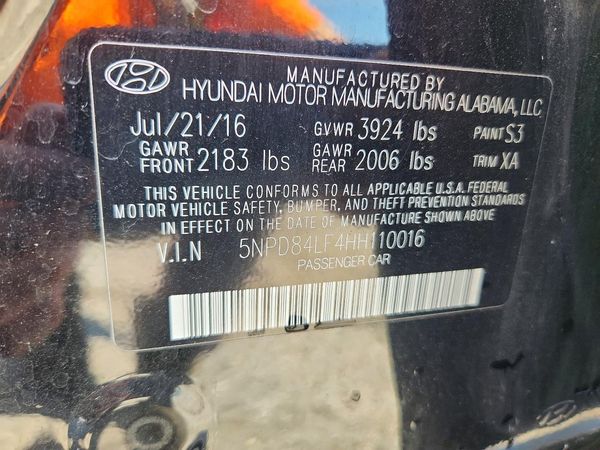 2017 HYUNDAI ELANTRA