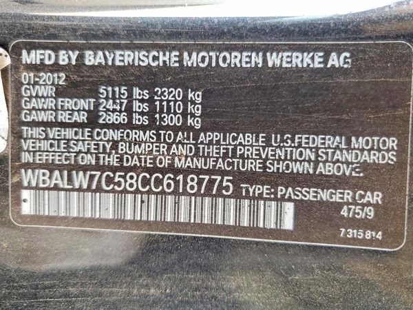 2012 BMW 640