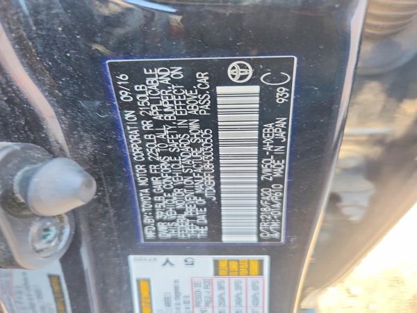 2017 TOYOTA PRIUS One/Two