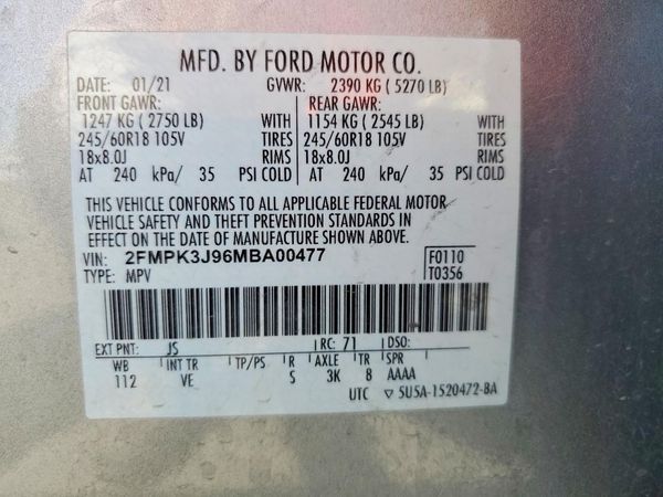 2021 FORD EDGE SEL