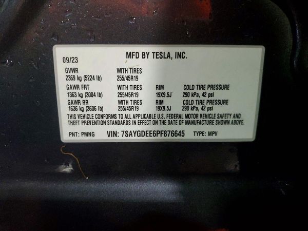 2023 TESLA MODEL Y