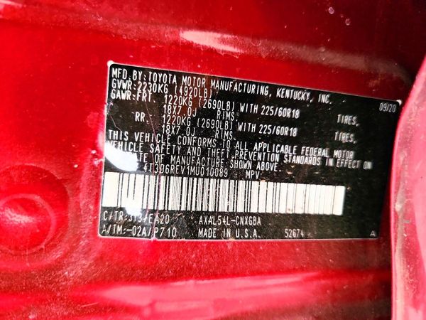 2021 TOYOTA RAV4 Limited HV — VINS