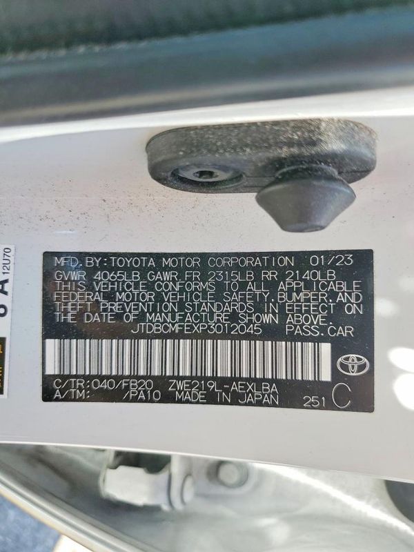 2023 TOYOTA COROLLA L, LE, SE, XLE