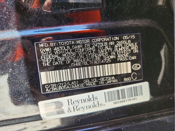 2015 LEXUS GS 350