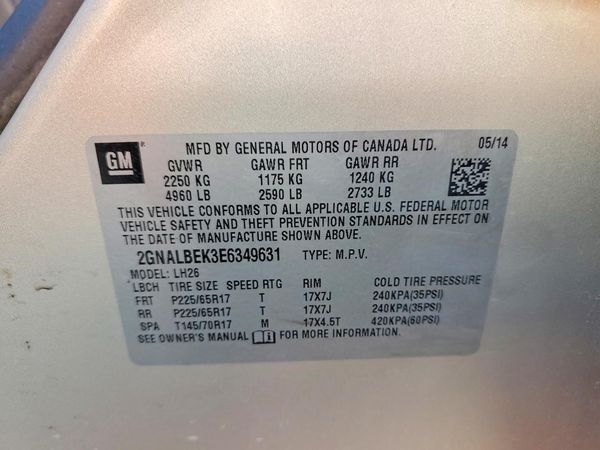 2014 CHEVROLET EQUINOX 1LT