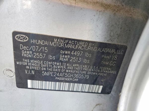 2016 HYUNDAI SONATA